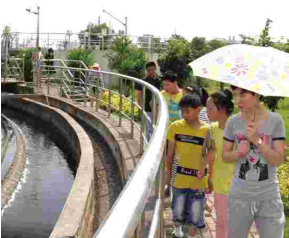 溧阳盛世华城社区部分居民参观了环保教育基地——溧阳市第二高清图片