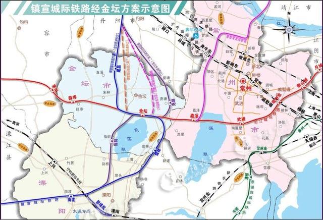 溧阳新的马上开工的铁路站台建南渡镇还是中关村?