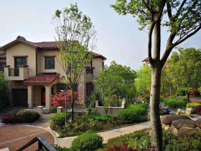 出售,天目湖庄园,独栋别墅,1-2层,230㎡,毛坯,地下室100㎡ 汽车库